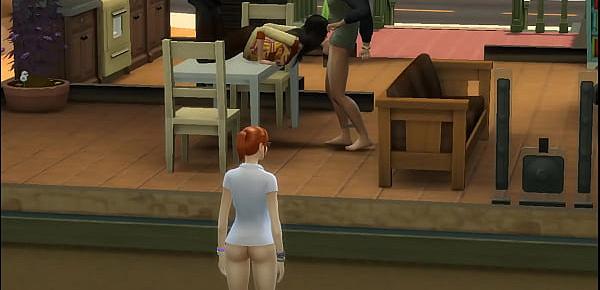  Fucking young horny sims from the neighborhood